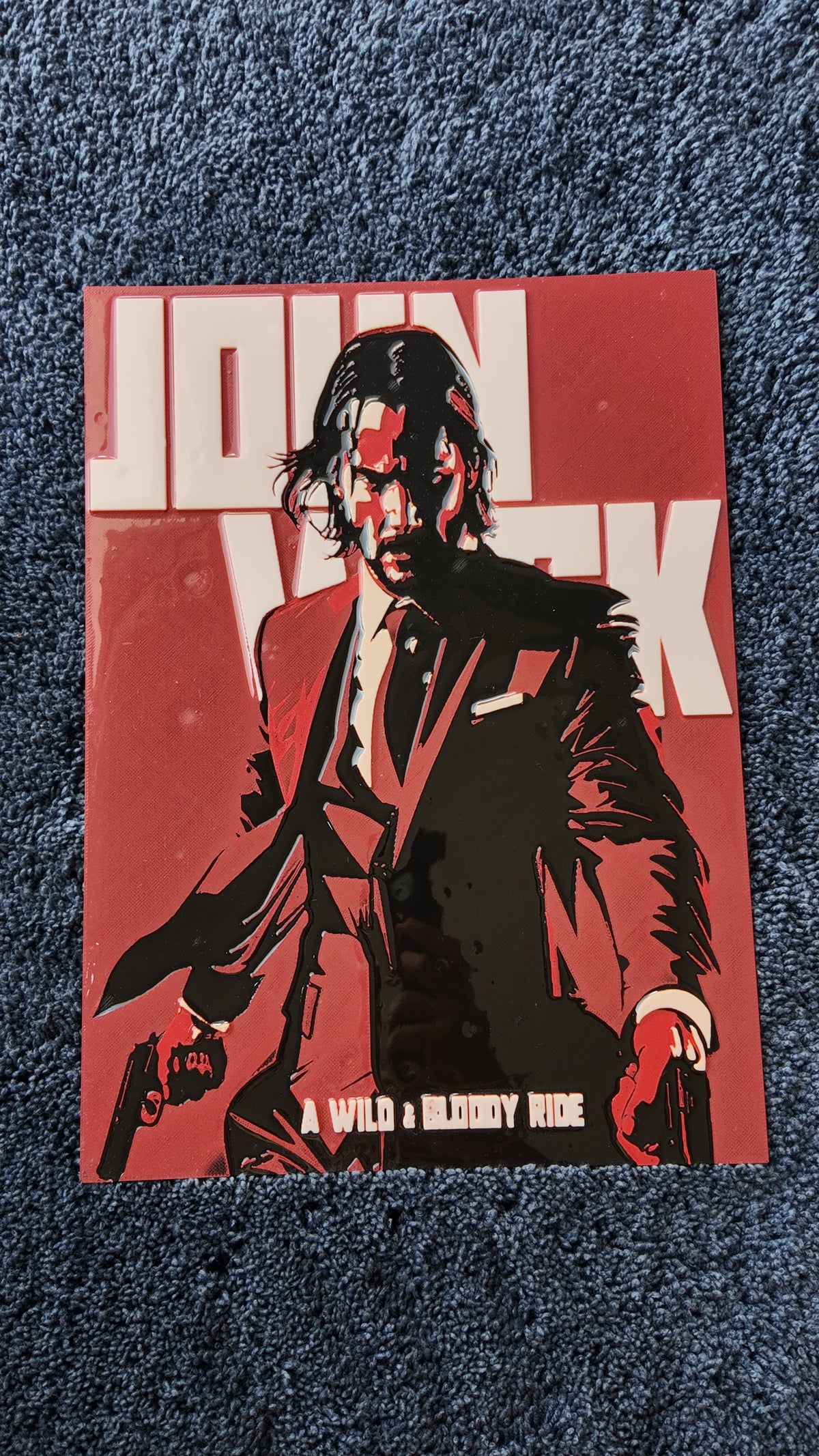 John Wick – A Wild & Bloody Ride 3D Wall Poster