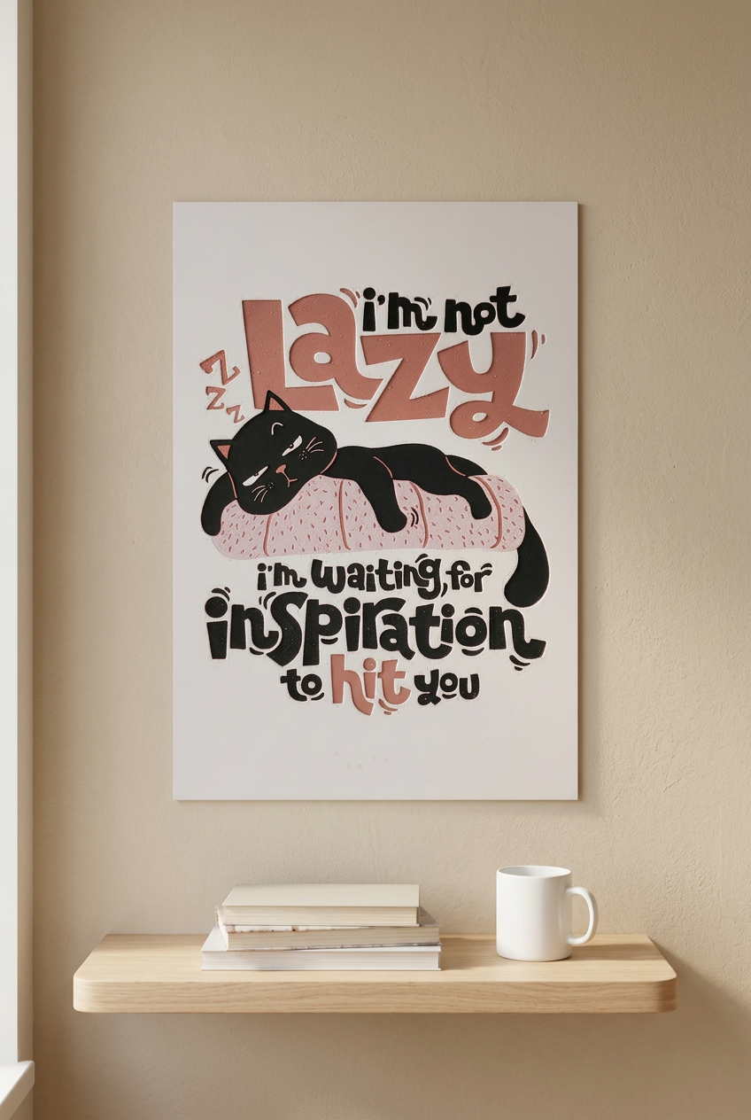 Cat Quote Mockup