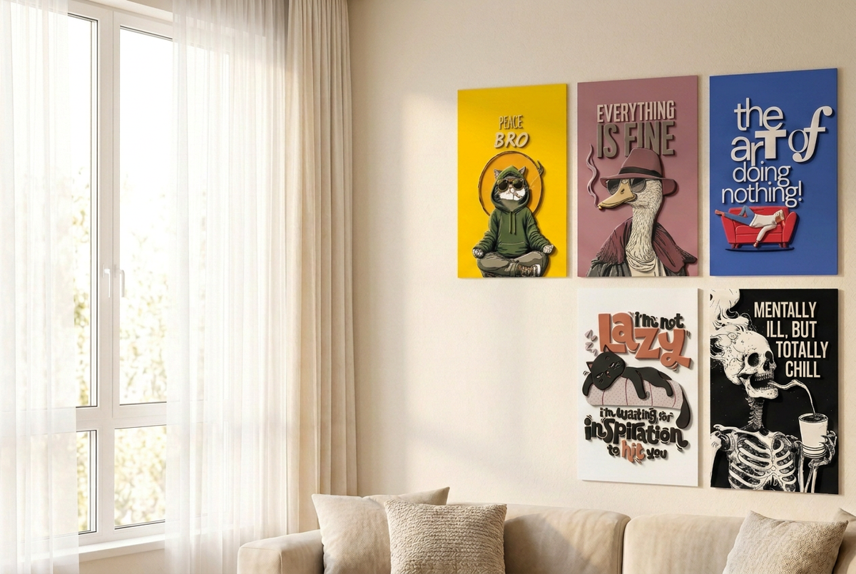 Slide 3 – All Posters With 3D Texture